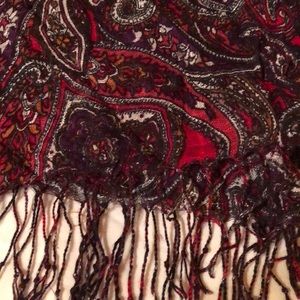 INC lightweight paisley scarf